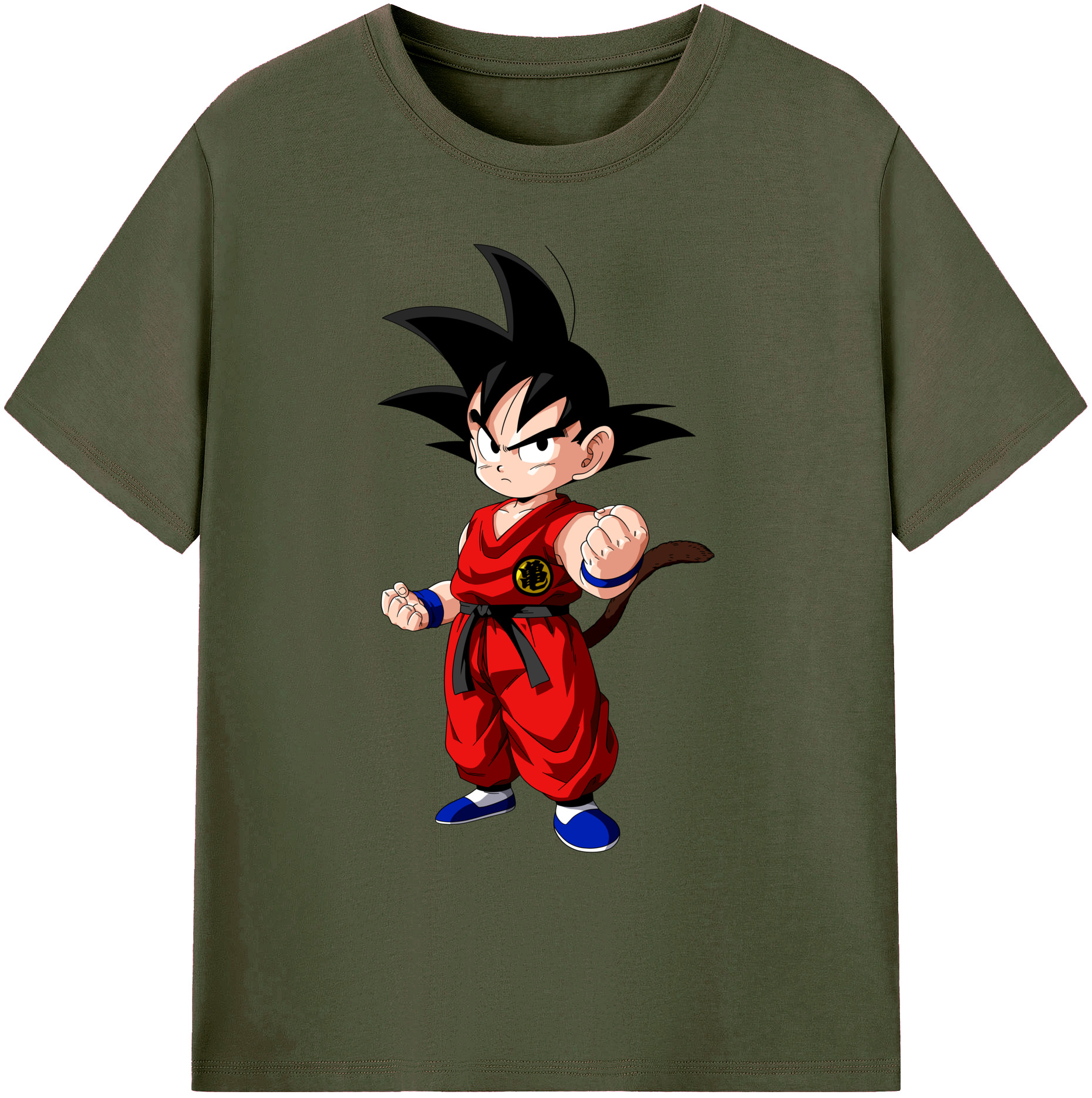 （画像用） ドラゴンボール 孫悟空（そん ごくう）Son Goku カカロット DRAGON BALL Kakarotto 綿100％ メンズ半袖Tシャツ｜肌触りやわらか＆通気性